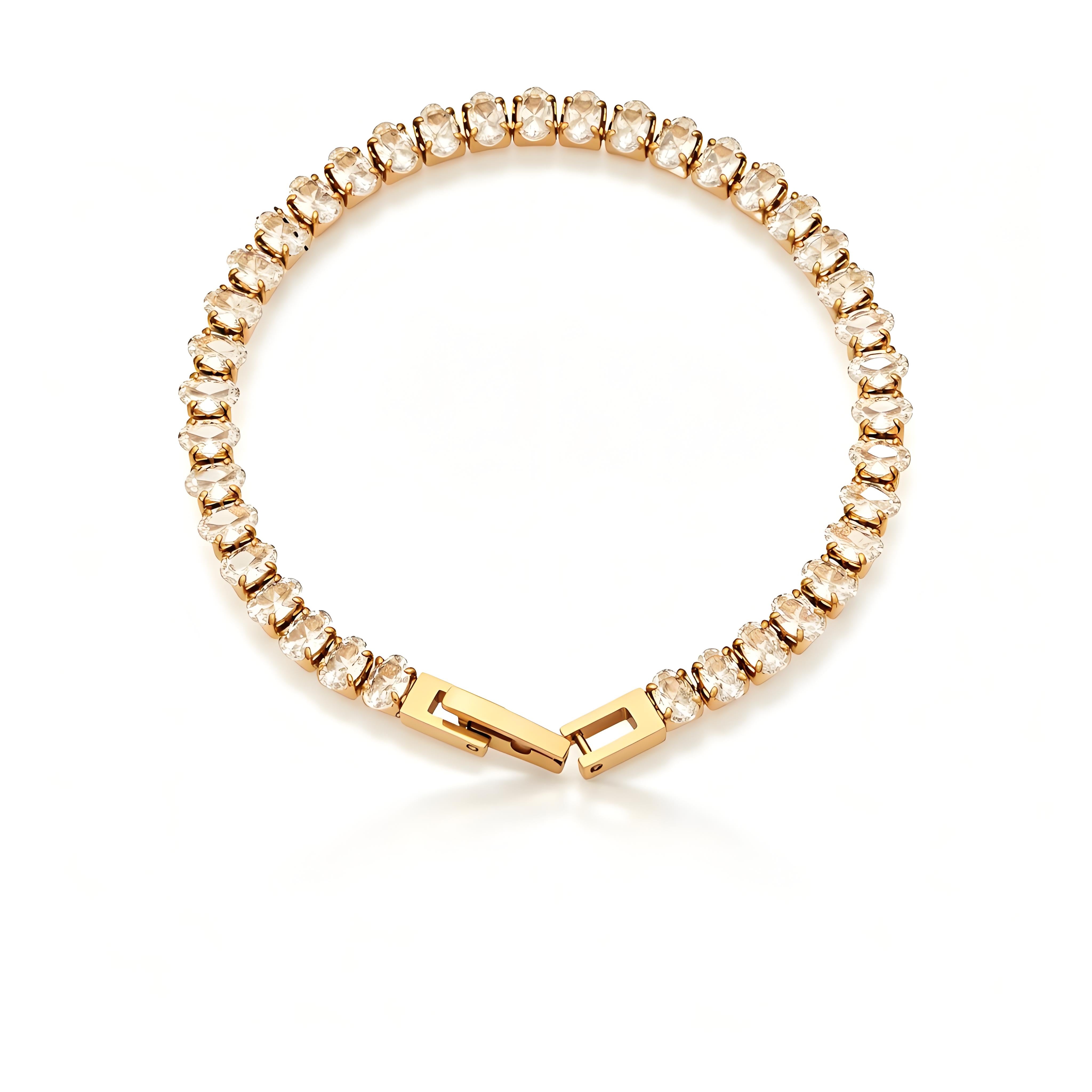 Elegant Classic Tennis Necklace