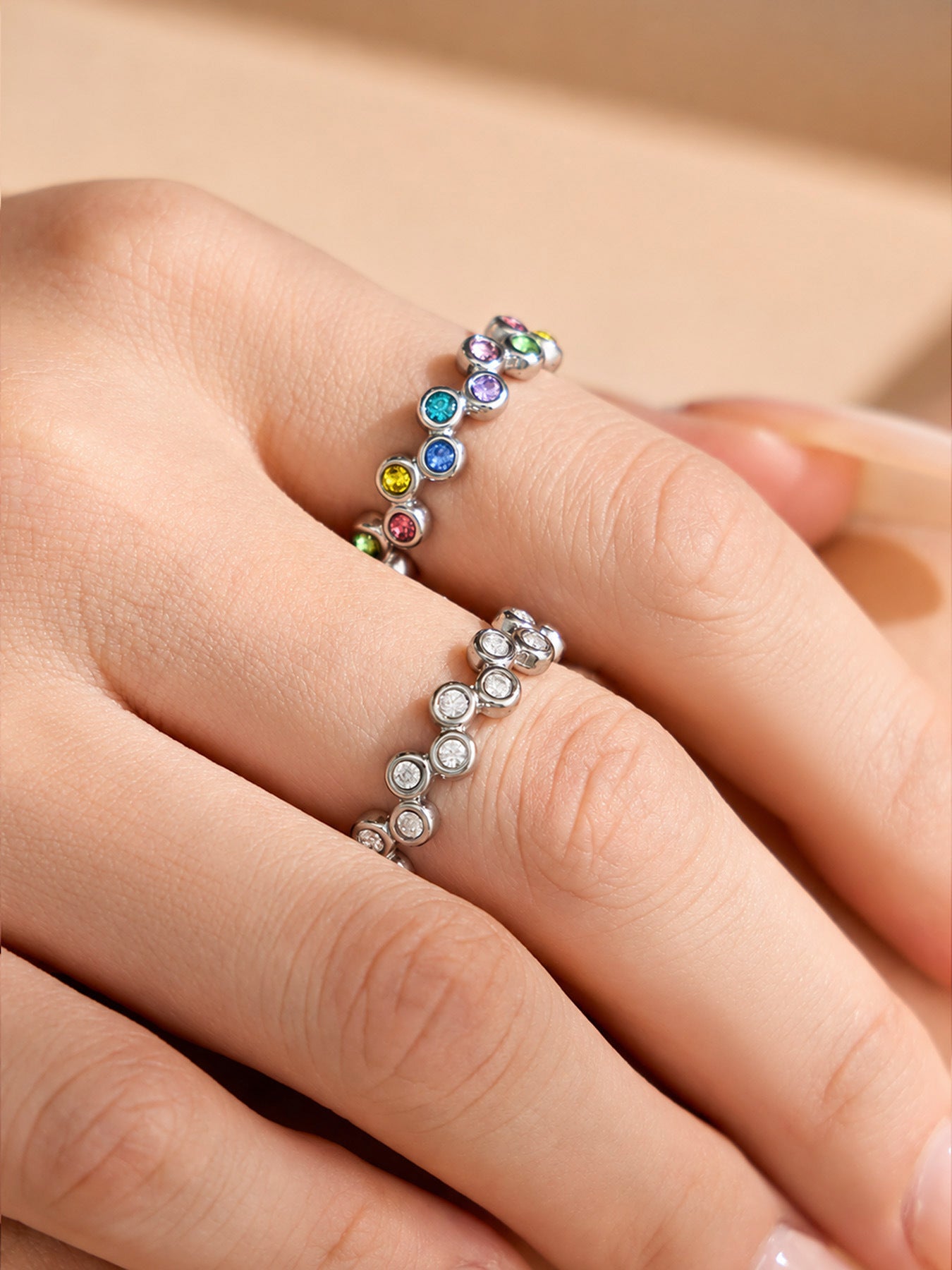 Bubble Sparkle Open Ring