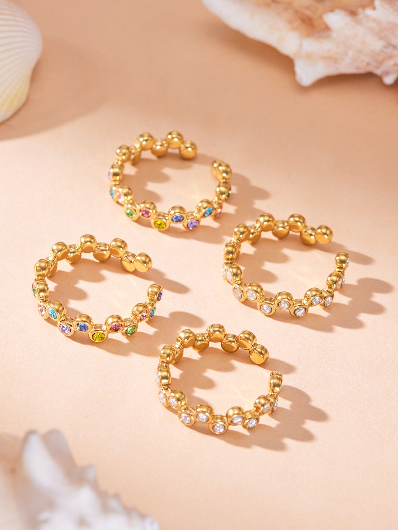 Bubble Sparkle Open Ring
