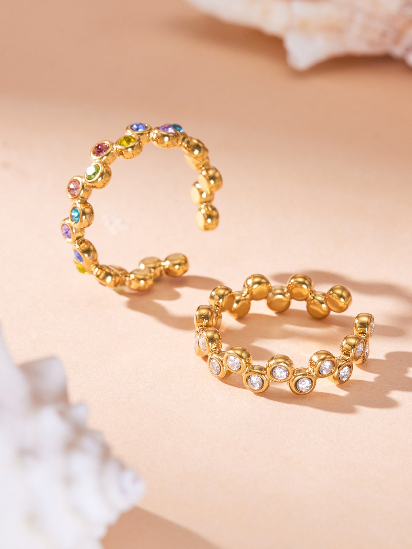 Bubble Sparkle Open Ring