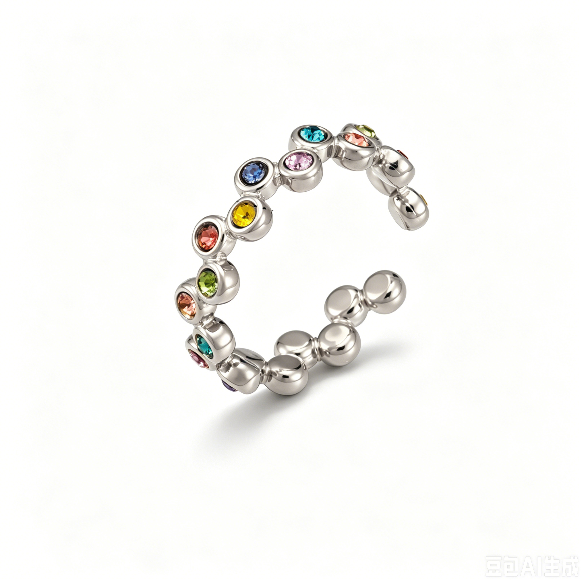 Bubble Sparkle Open Ring