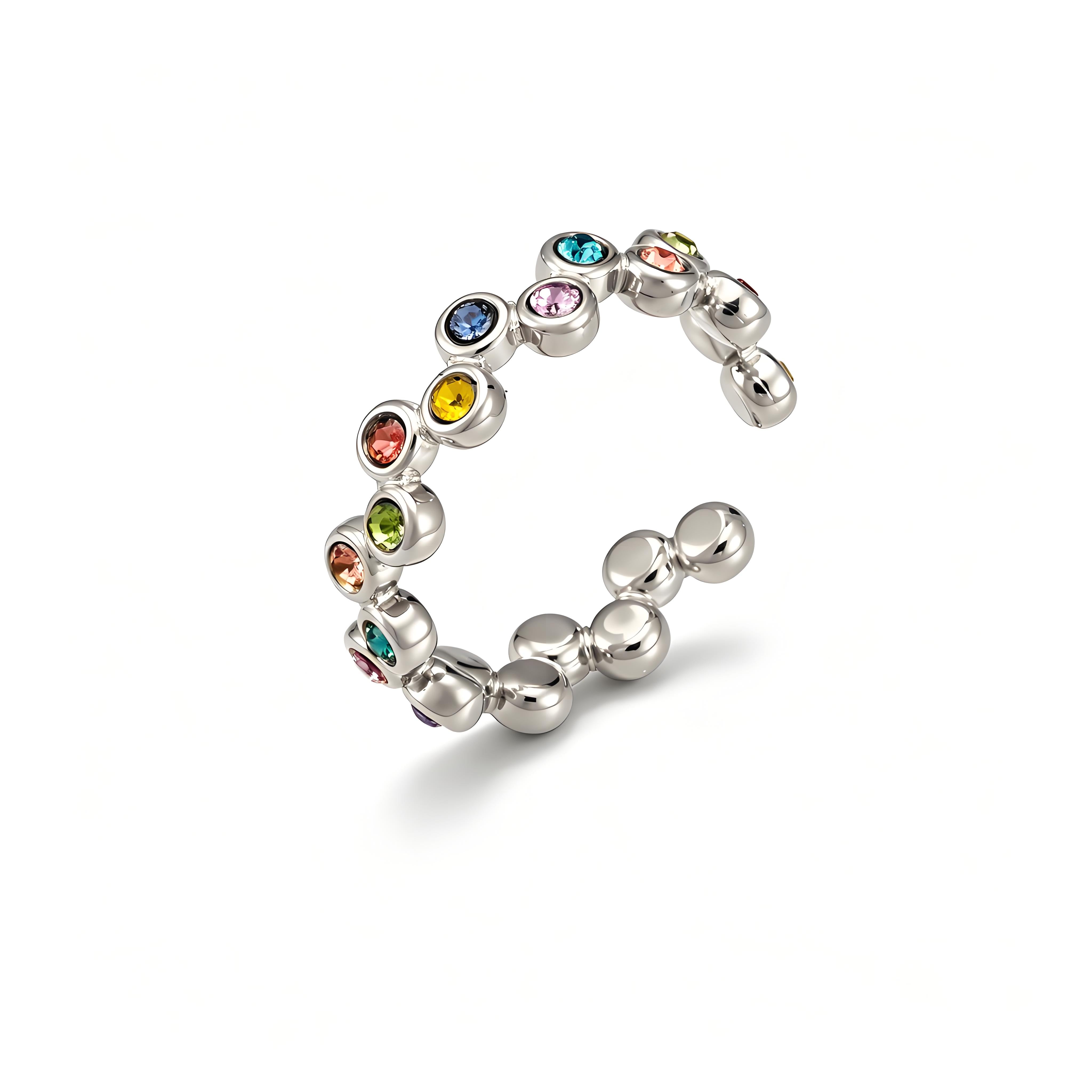 Bubble Sparkle Open Ring