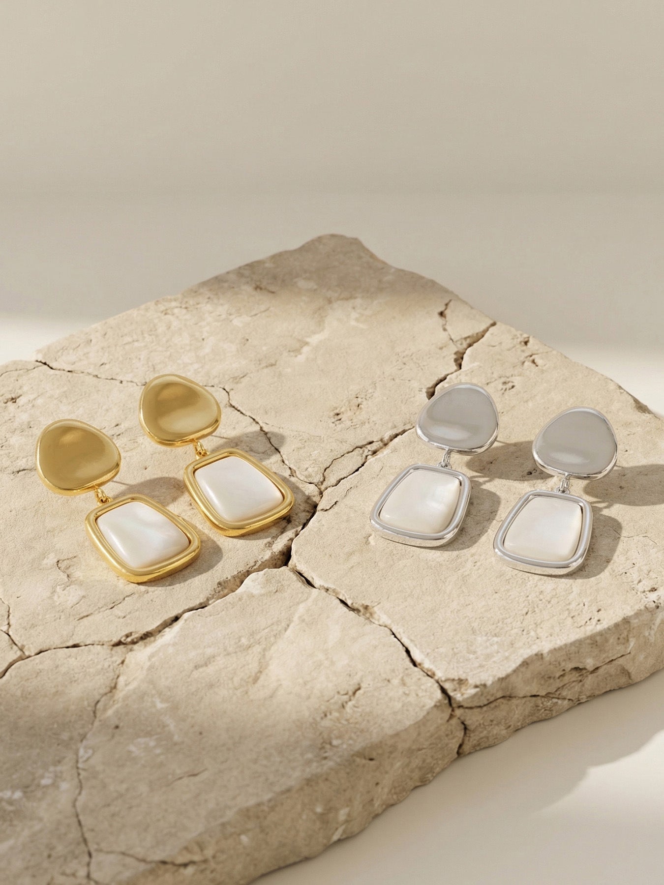Shell Drift MOP Drop Earrings