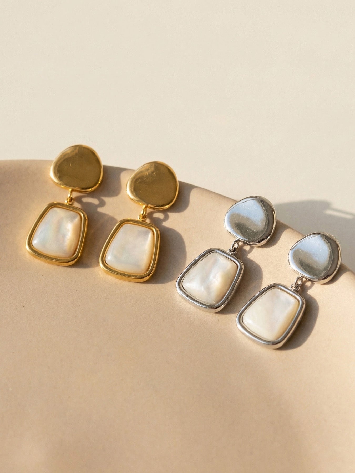 Shell Drift MOP Drop Earrings
