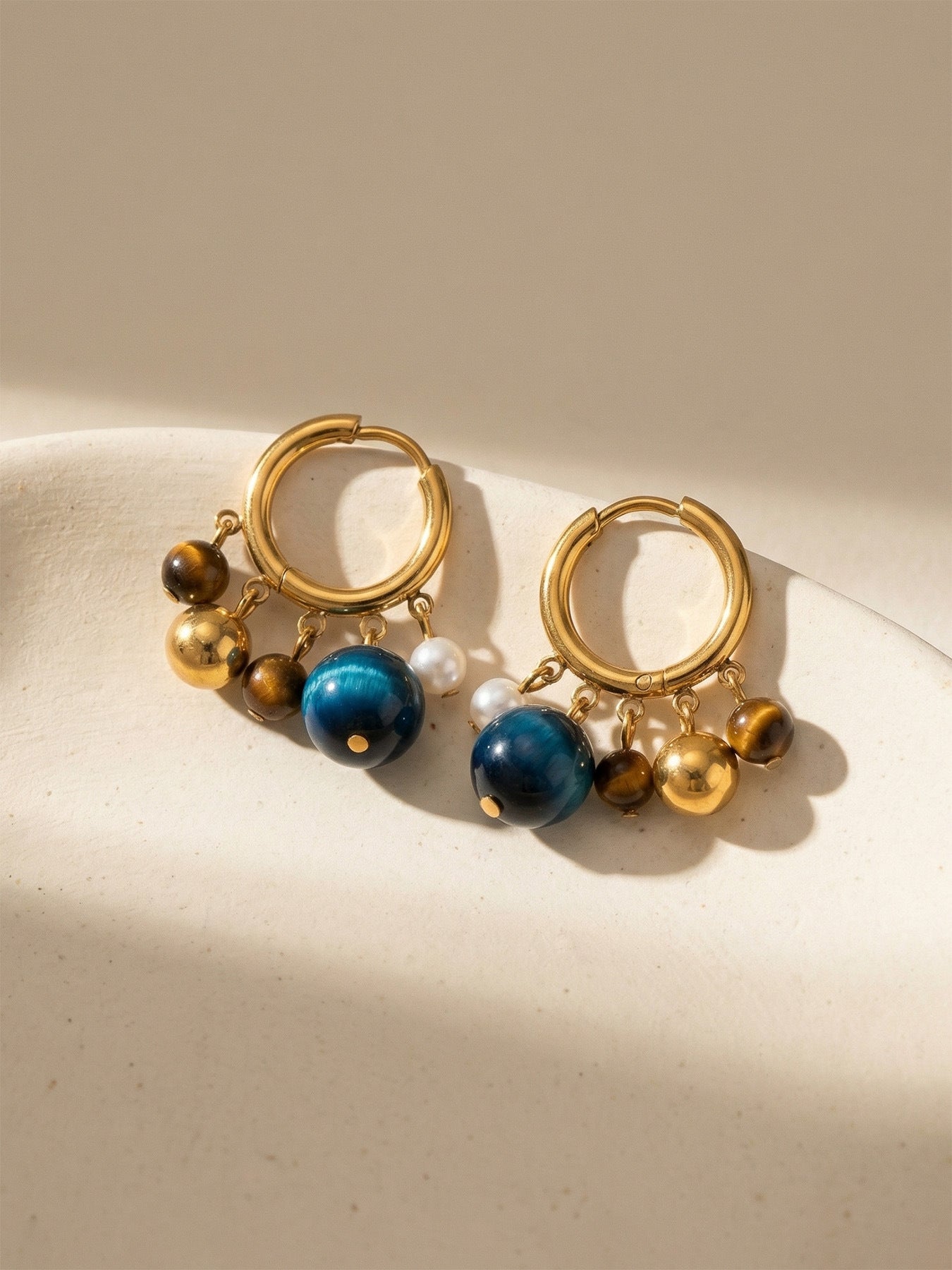 Terra Bead Drop Earrings