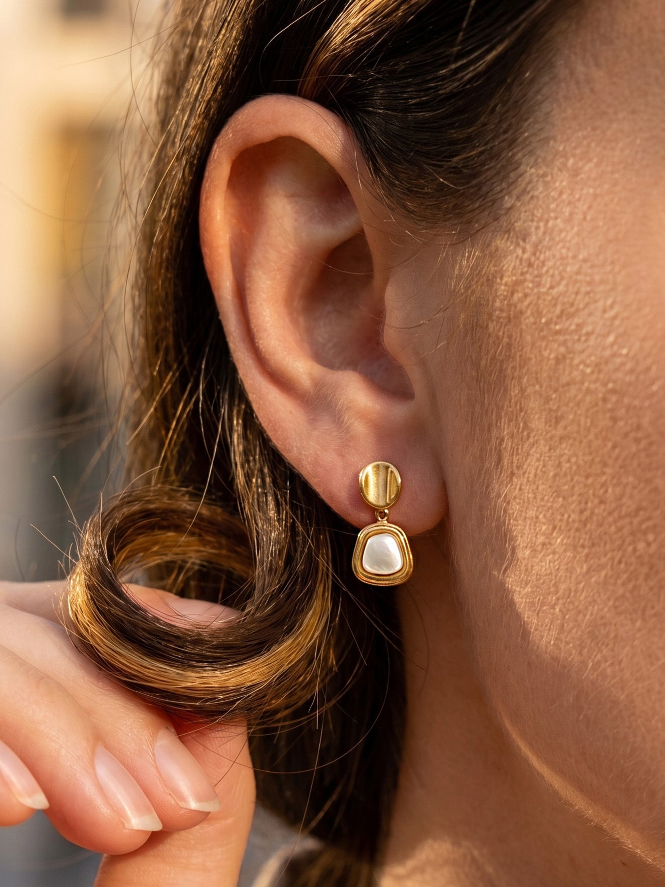 Lustre Pearl Drop Earrings