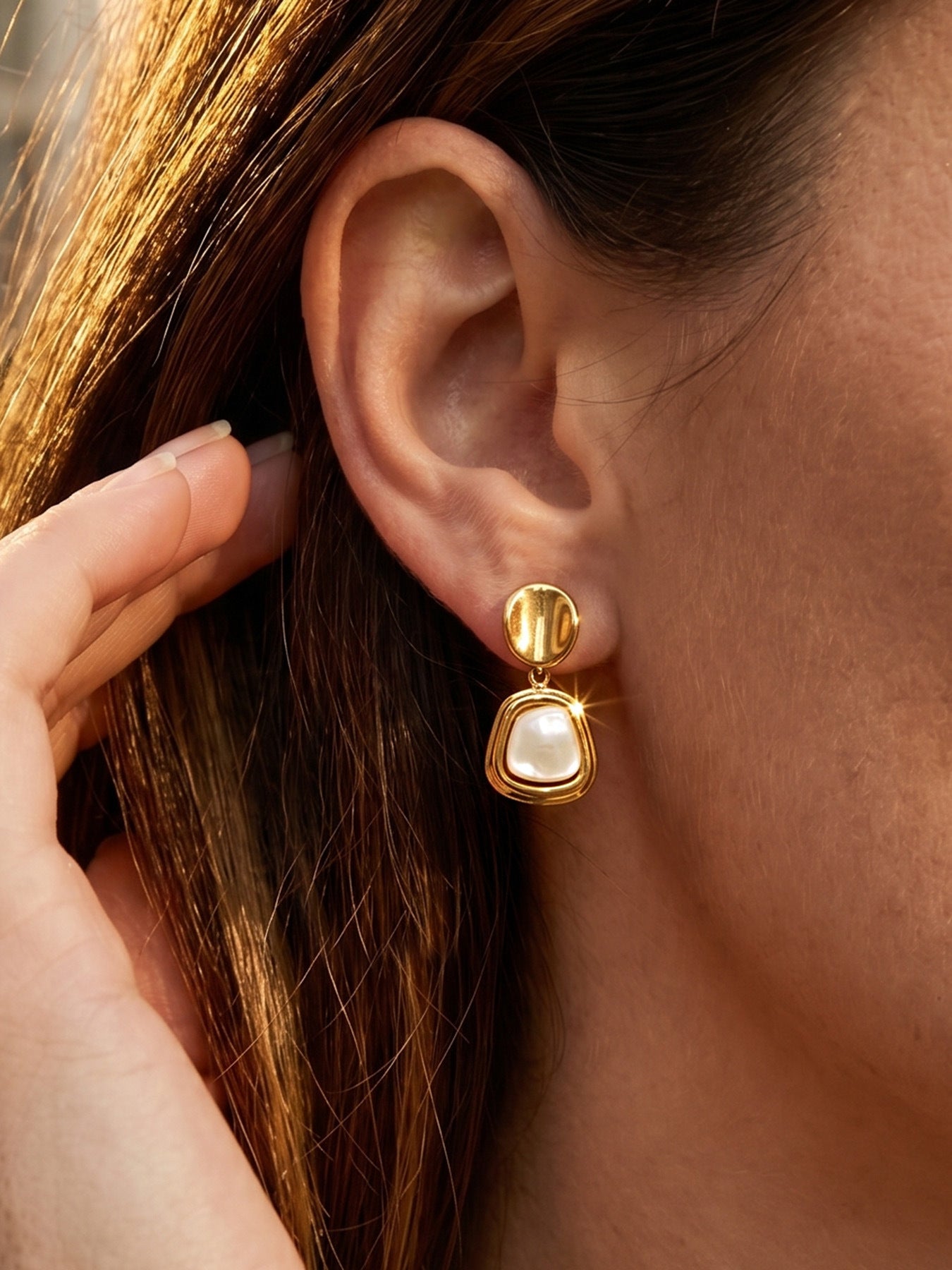 Lustre Pearl Drop Earrings