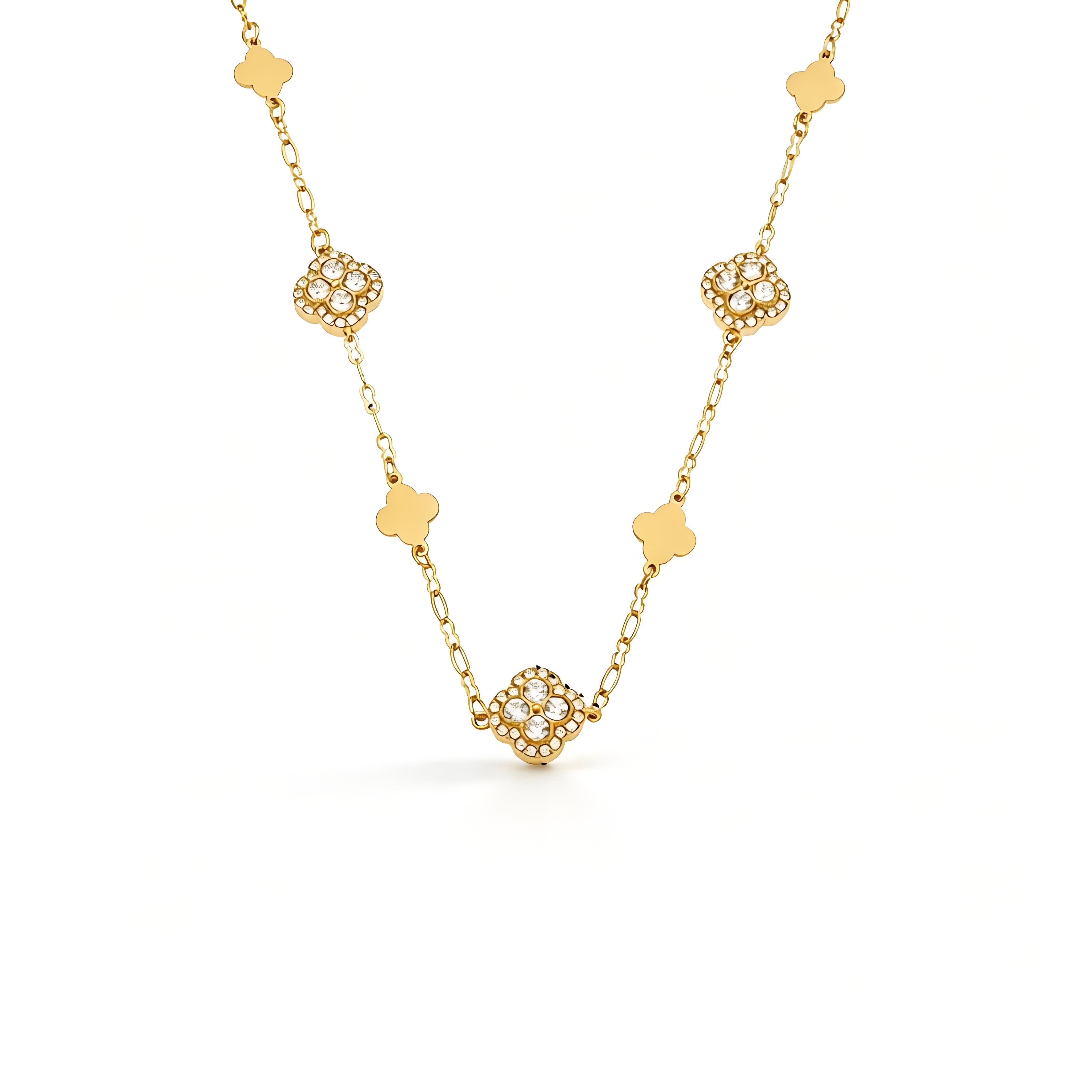 Vintage Pave Clover Bracelet