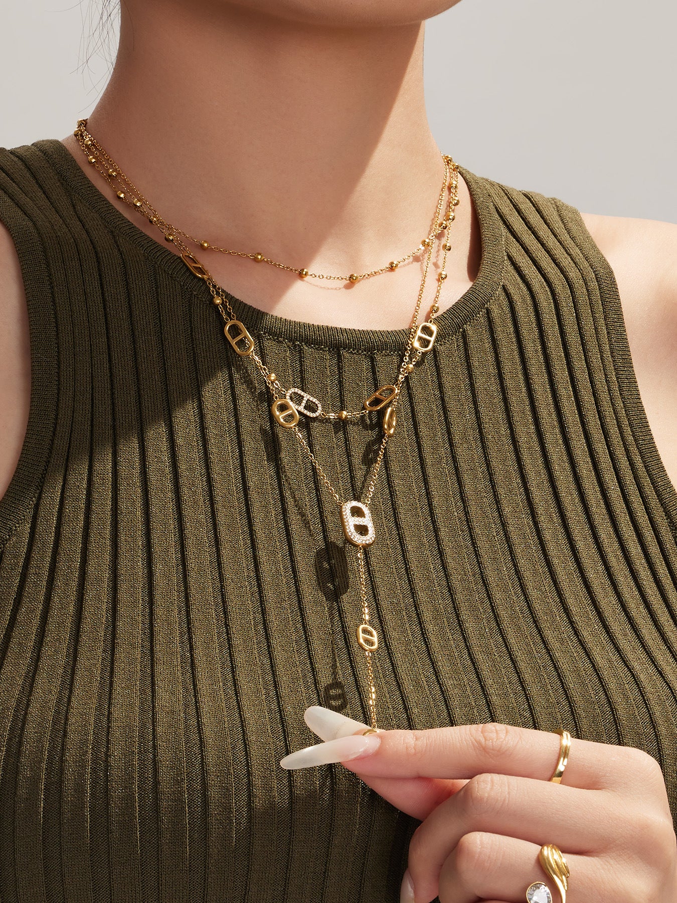 Luminal Art Dual-Layer Necklace