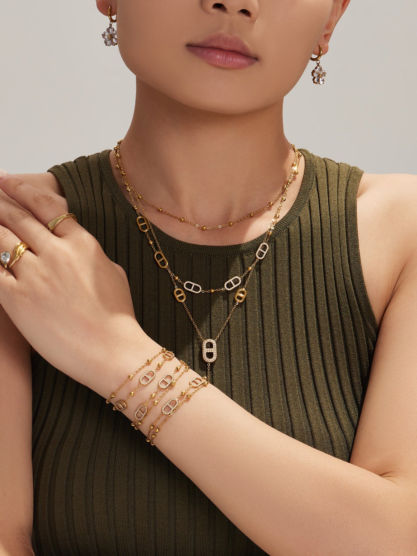 Luminal Art Dual-Layer Necklace