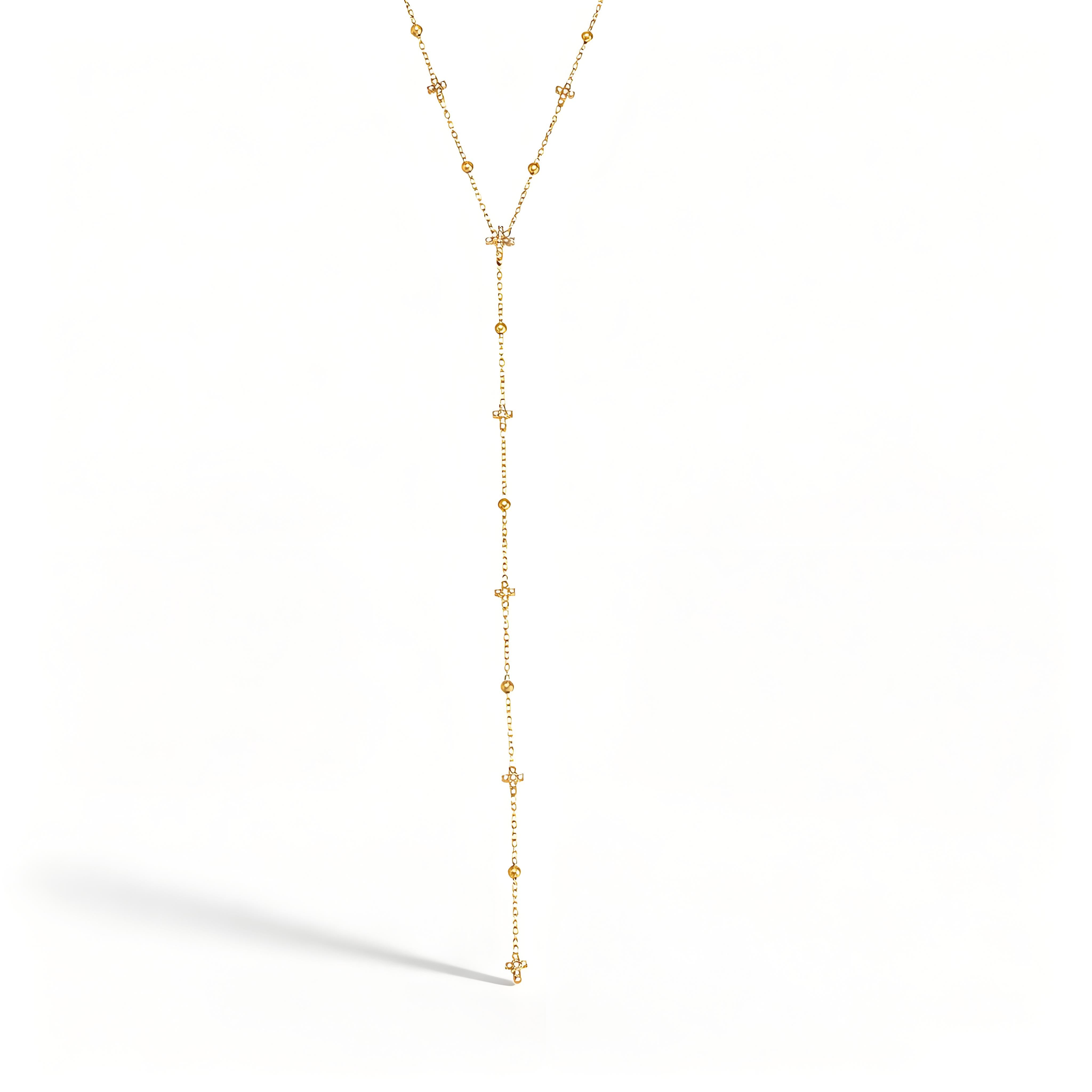 Open Frame Cross Necklace