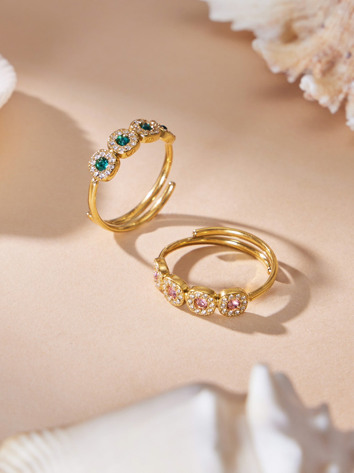 Petite Halo CZ Ring