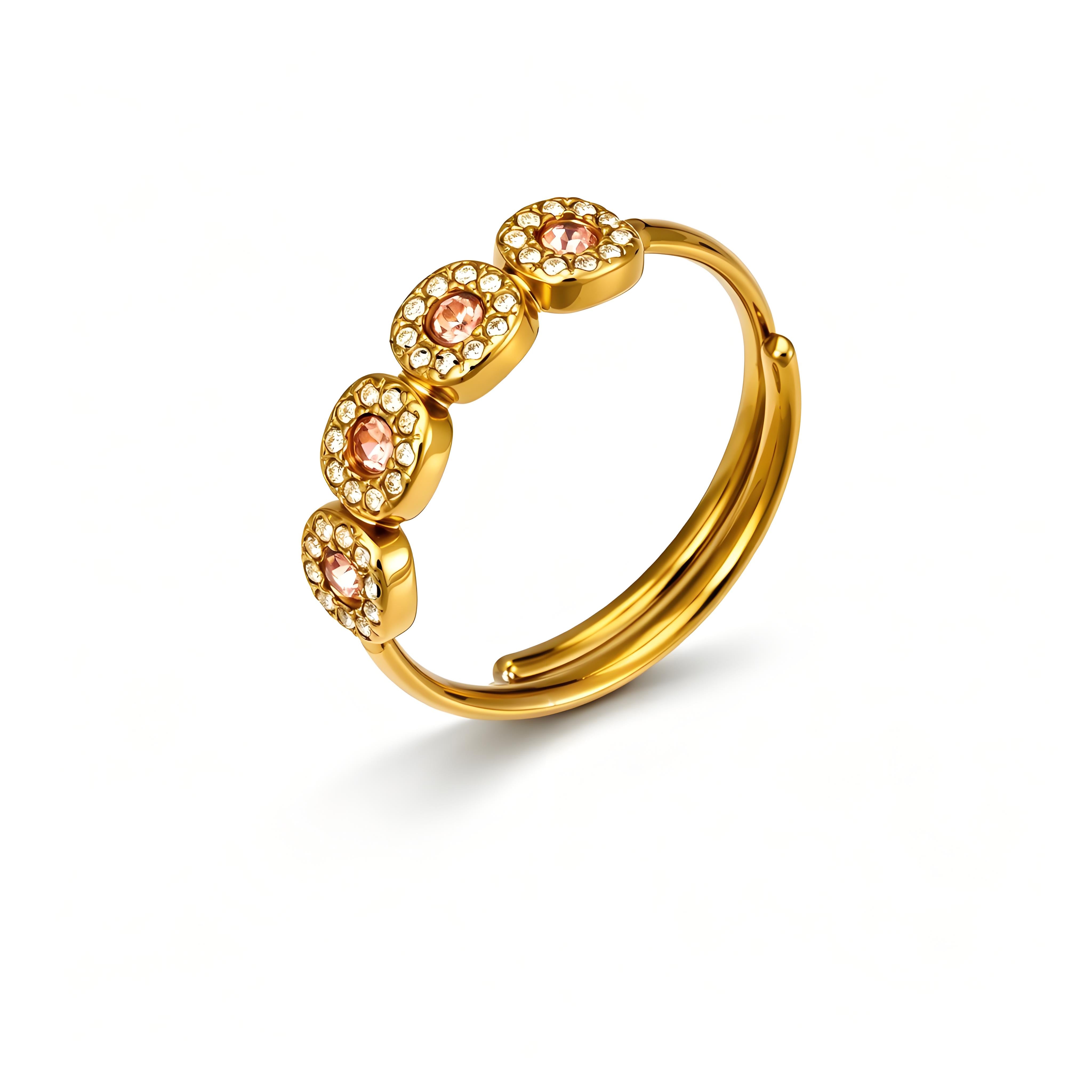 Petite Halo CZ Ring