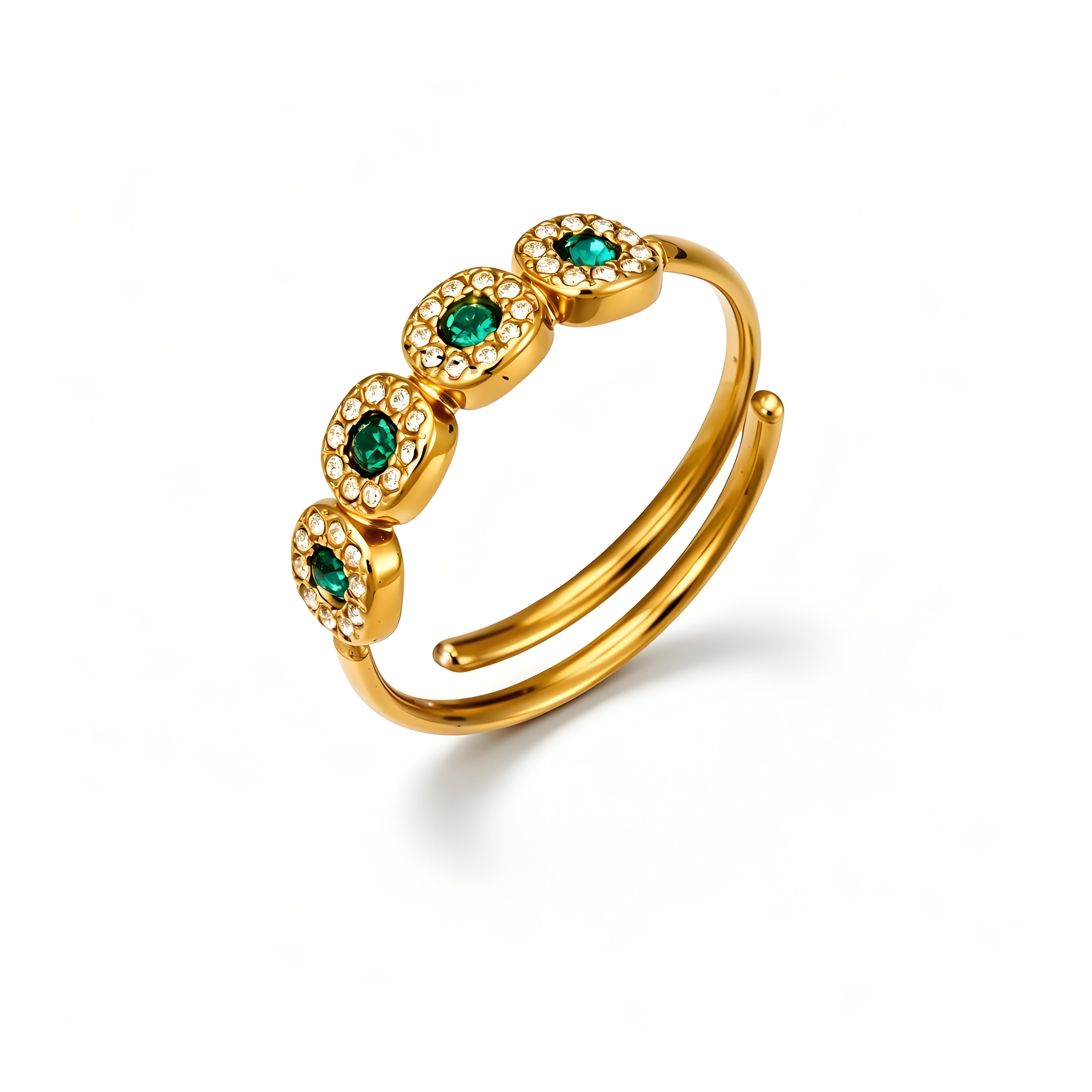 Petite Halo CZ Ring