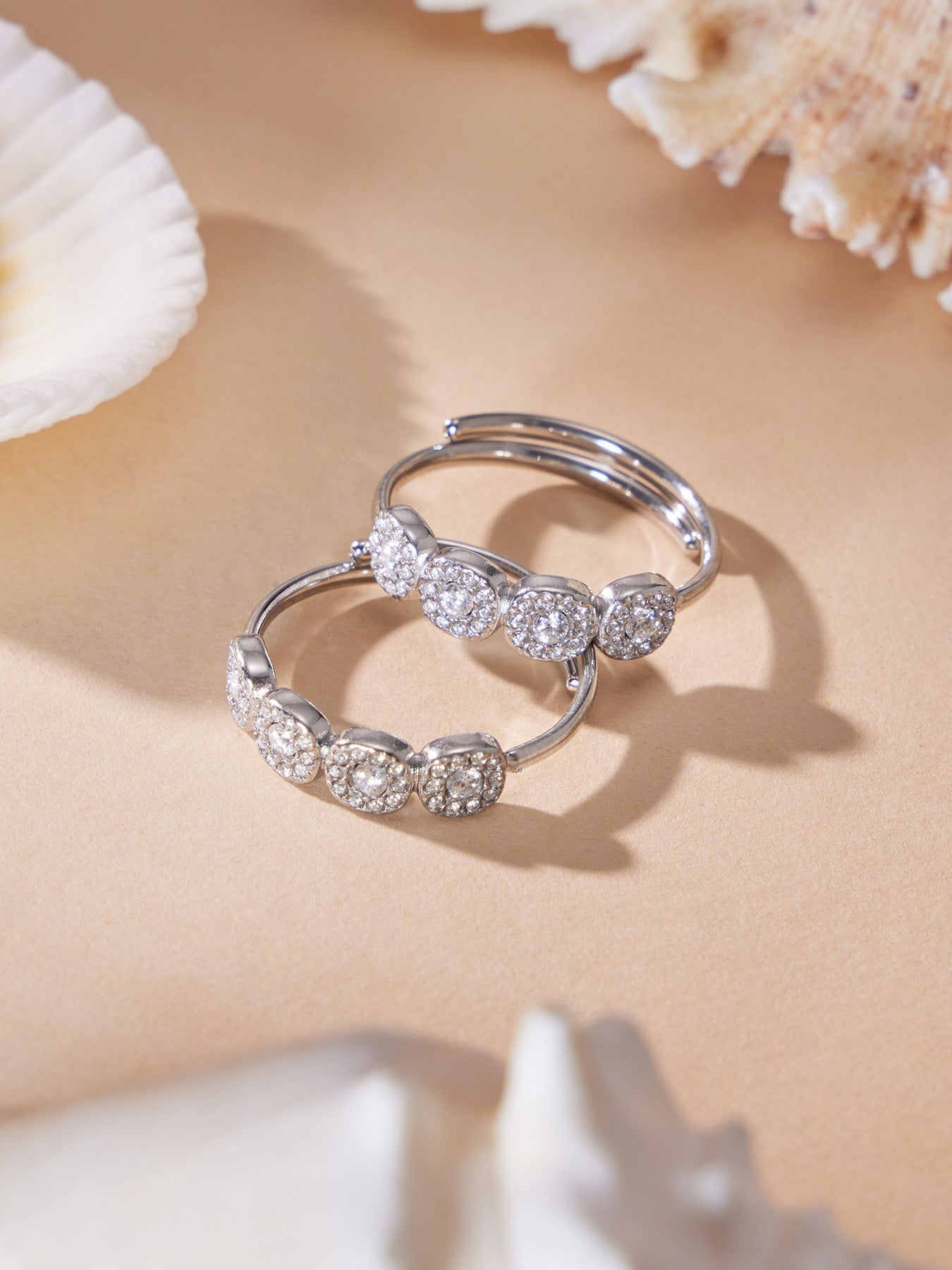 Petite Halo CZ Ring