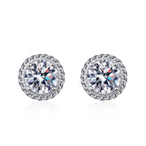 Windmill Design Round Stud Earrings