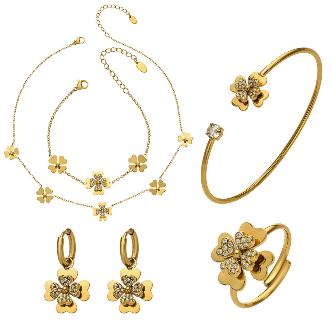 Lucky Heart Clover Collection