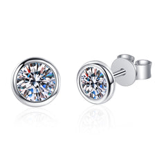 Round Basket Stud Earrings