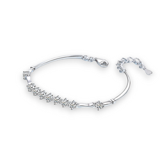 9-star Round Moissanite Bracelet