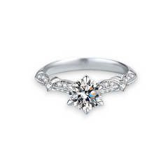 Celebration Design Moissanite Engagement Ring