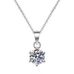 Classic 6-Prong Round Pendant