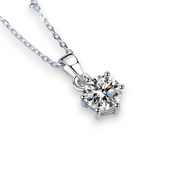 Classic 6-Prong Round Pendant