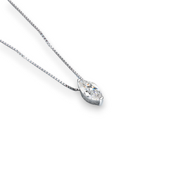 Classic Basket Marquise Solitaire Pendant