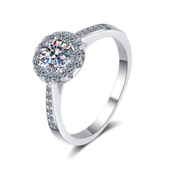 Classic Round Halo Engagement Ring