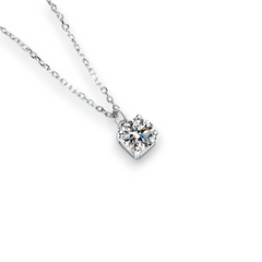 Classic Round Moissanite Pendant