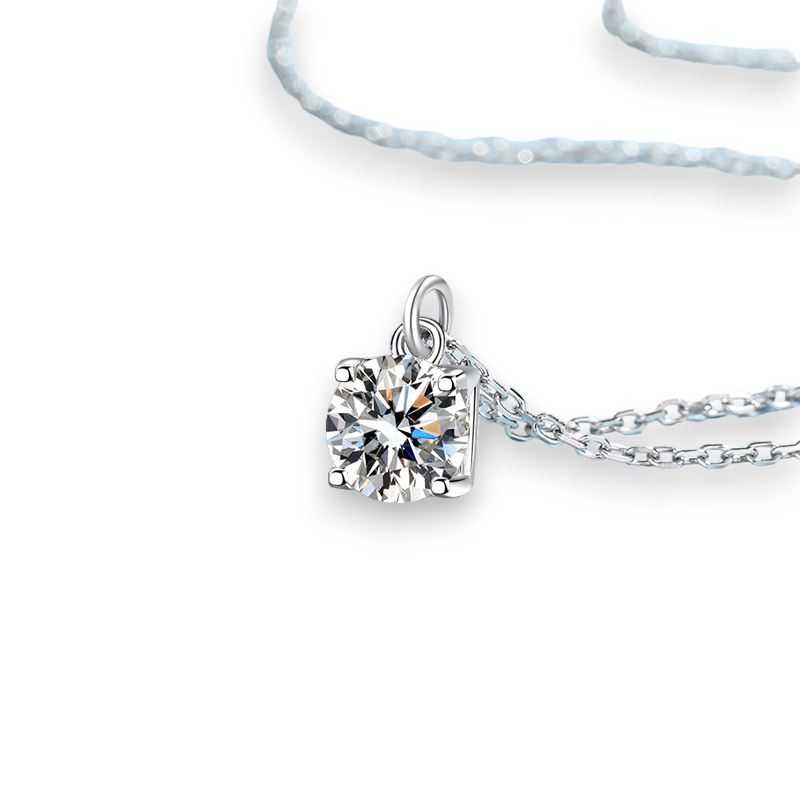 Classic Round Moissanite Pendant