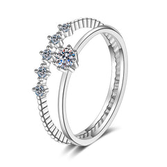 Fashion Mix Moissanite Ring