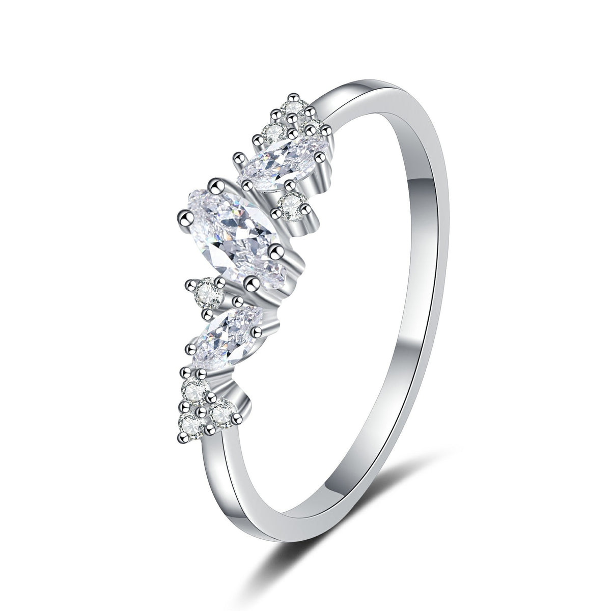 Marquise Moissanite Fashion Ring