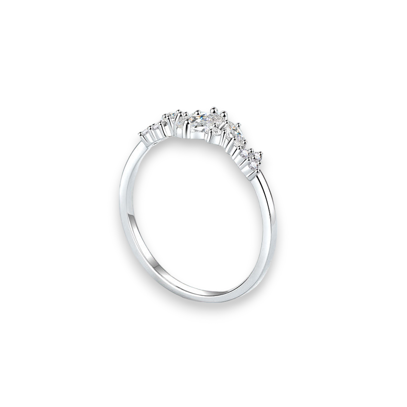 Marquise Moissanite Fashion Ring