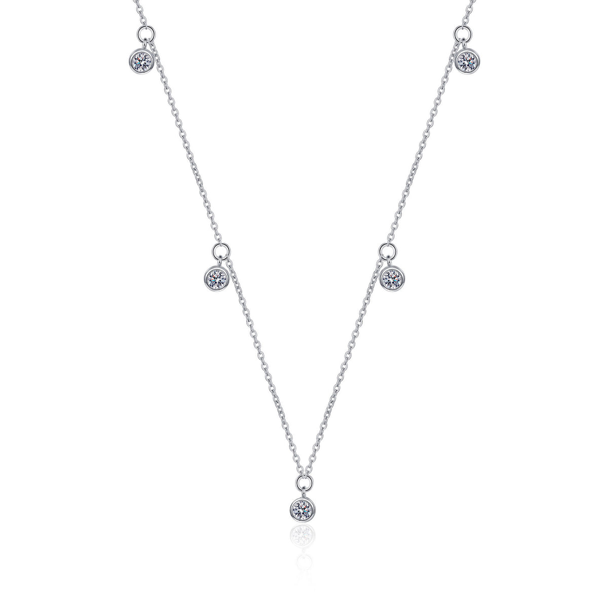 Refine Classic Moissanite Pendant