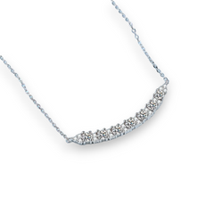 Refine Round Moissanite Smile Pendant