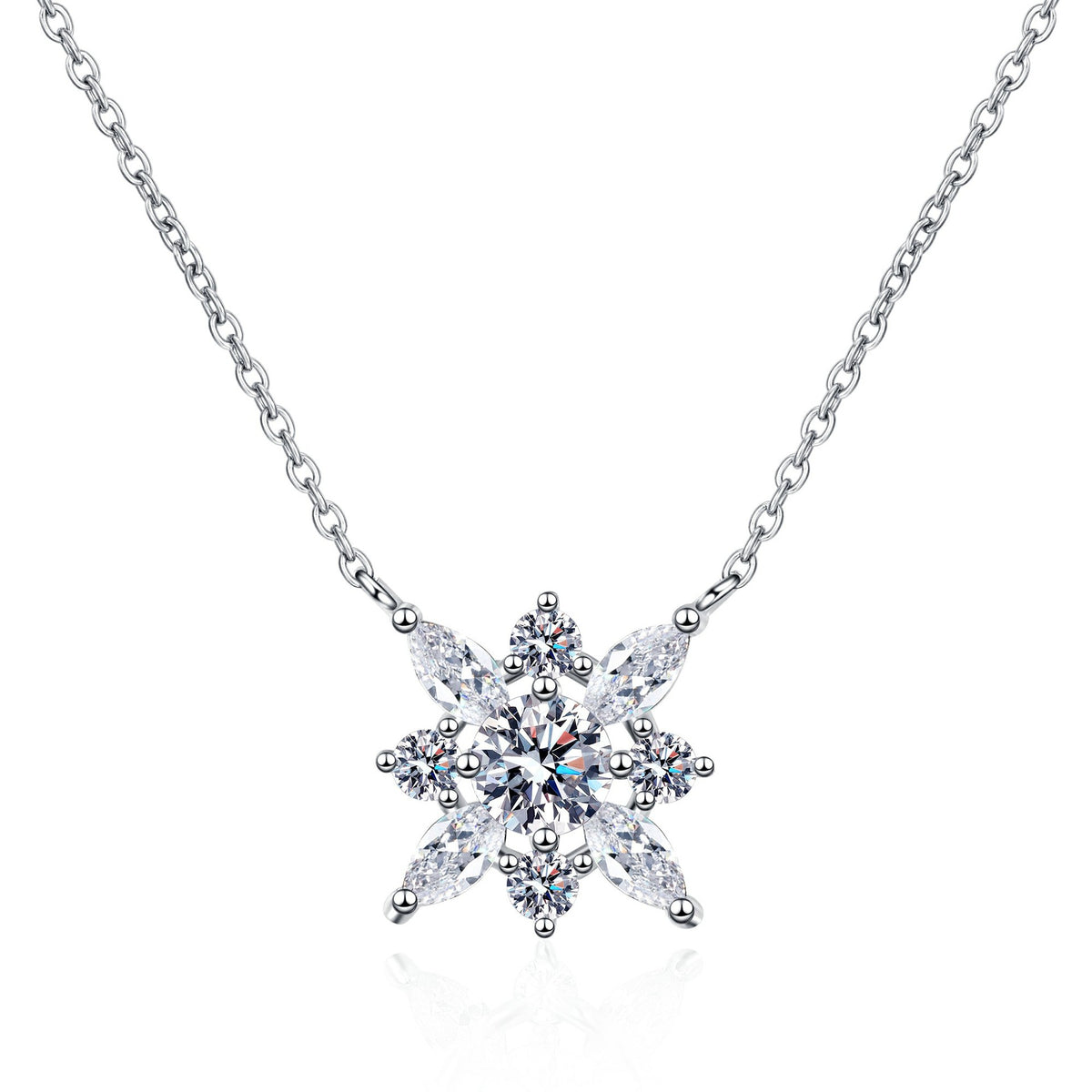 Refine Setting Moissanite Pendant