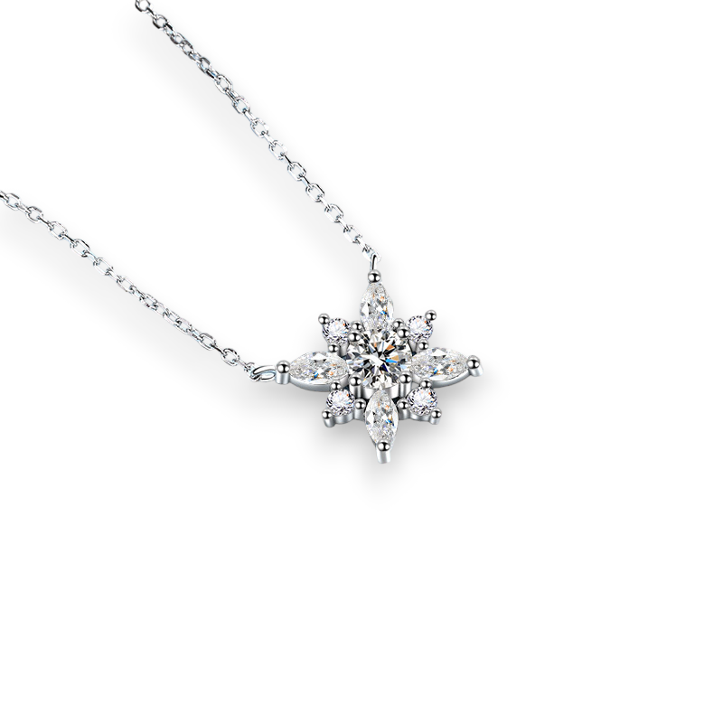 Refine Setting Moissanite Pendant