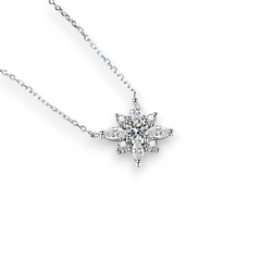 Refine Setting Moissanite Pendant