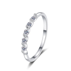 Round Moissanite Eternity Ring