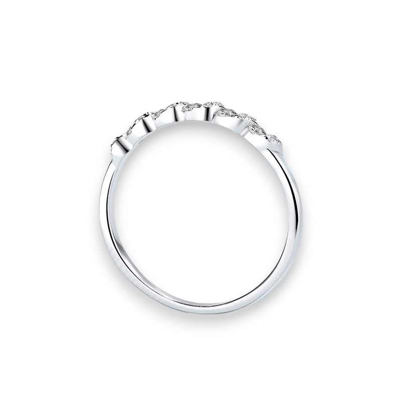 Round Moissanite Eternity Ring