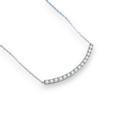 Round Moissanite Smile Pendant