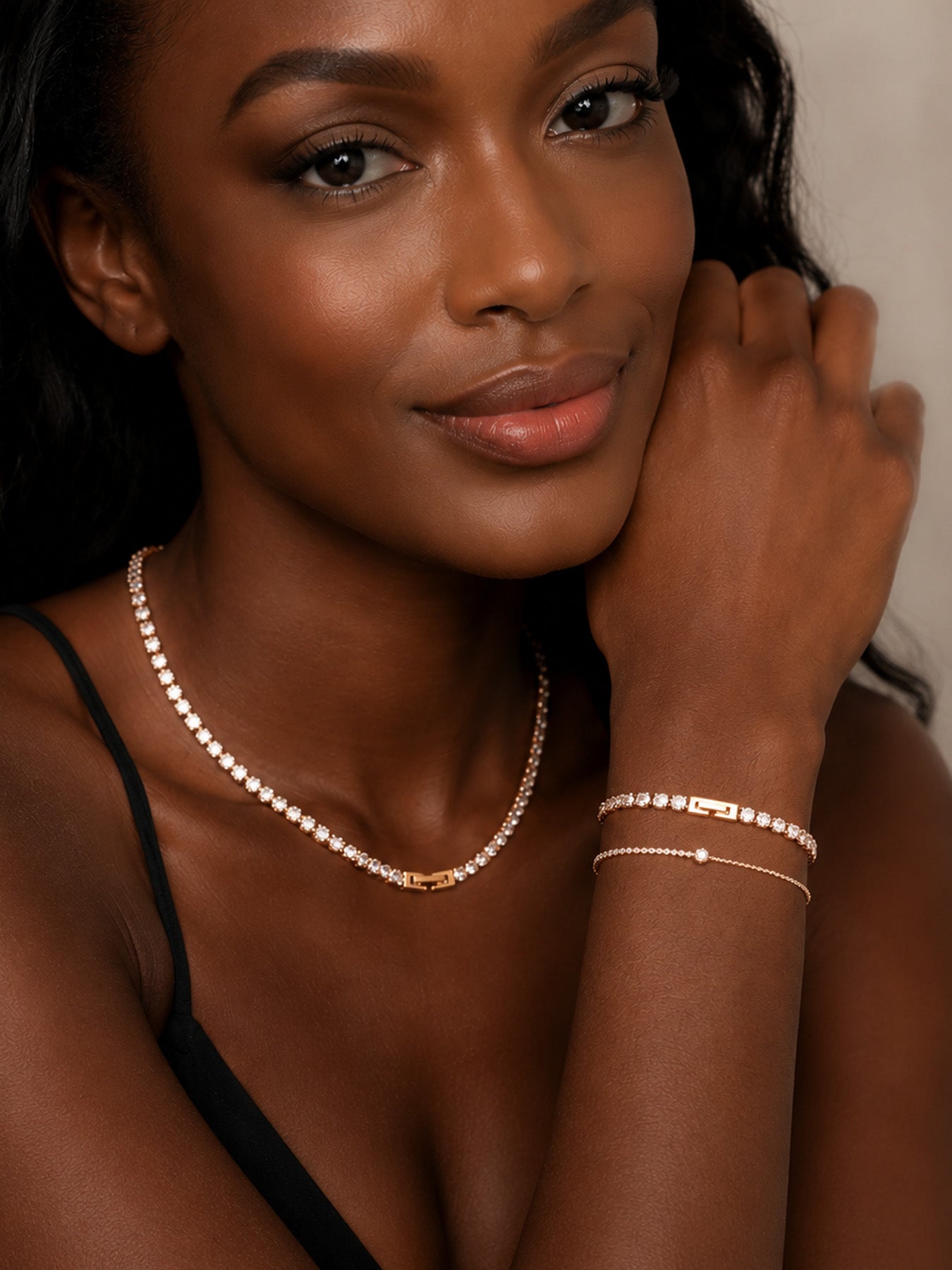 Elegant Classic Tennis Necklace
