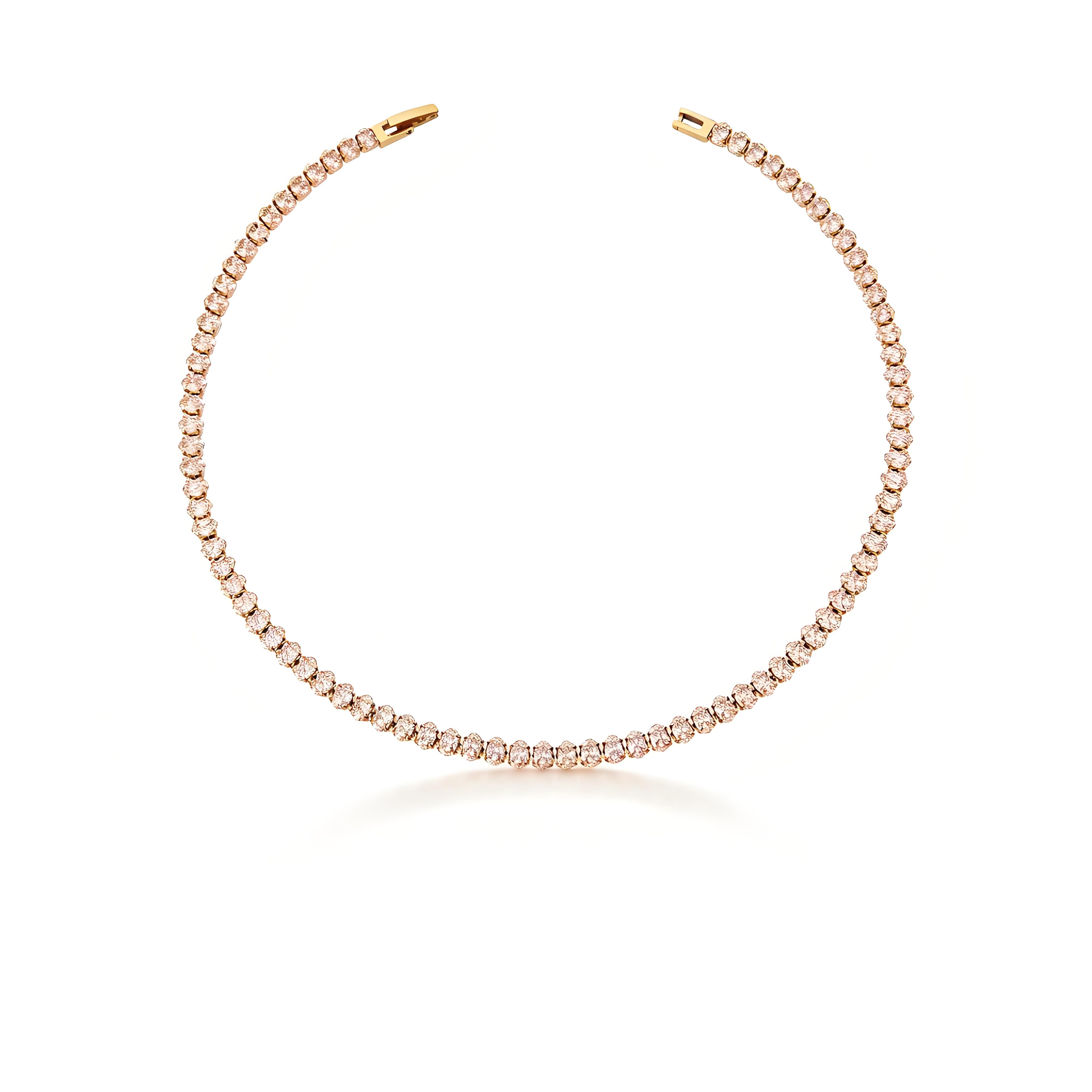 Elegant Classic Tennis Necklace