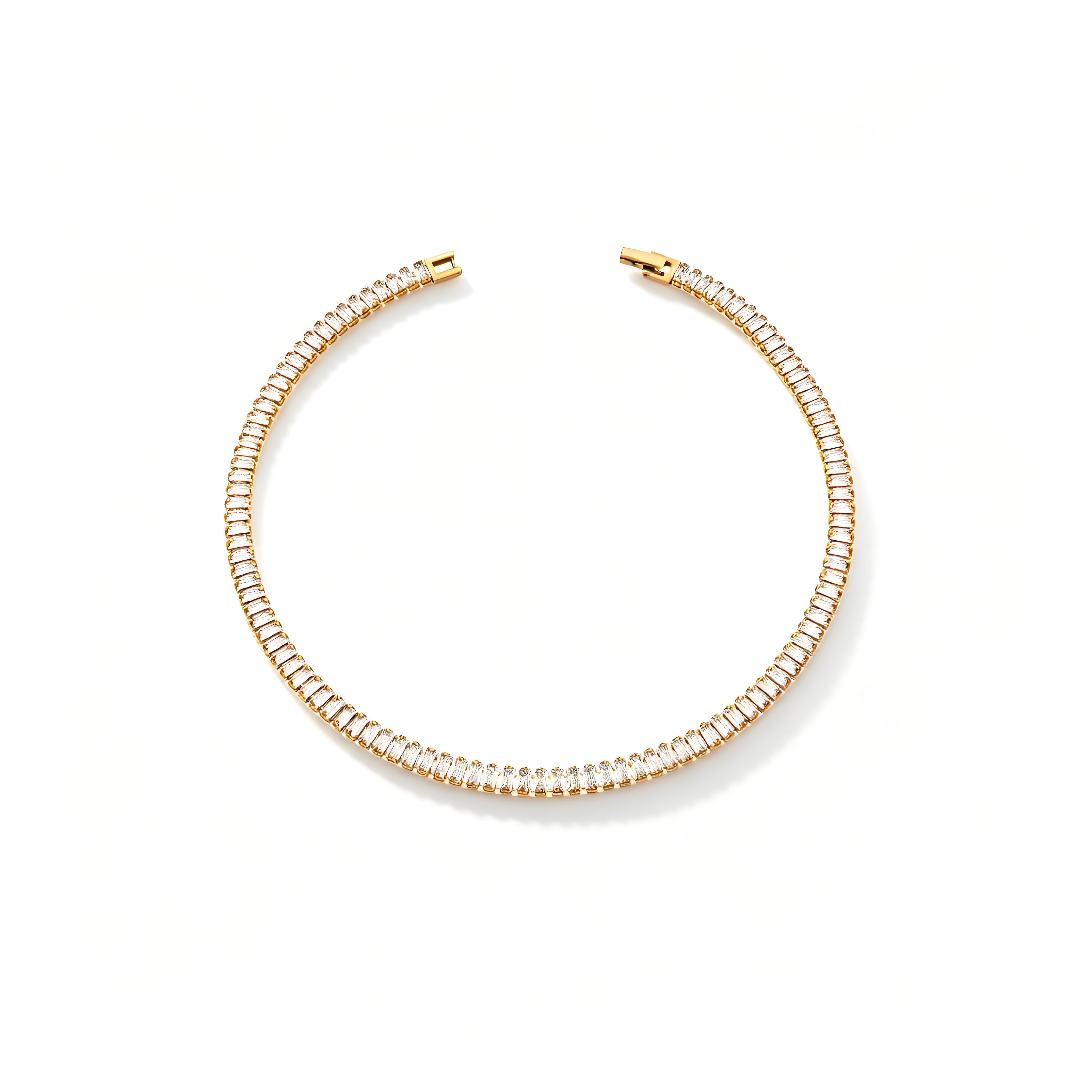 Baguette Gleam Tennis Bracelet