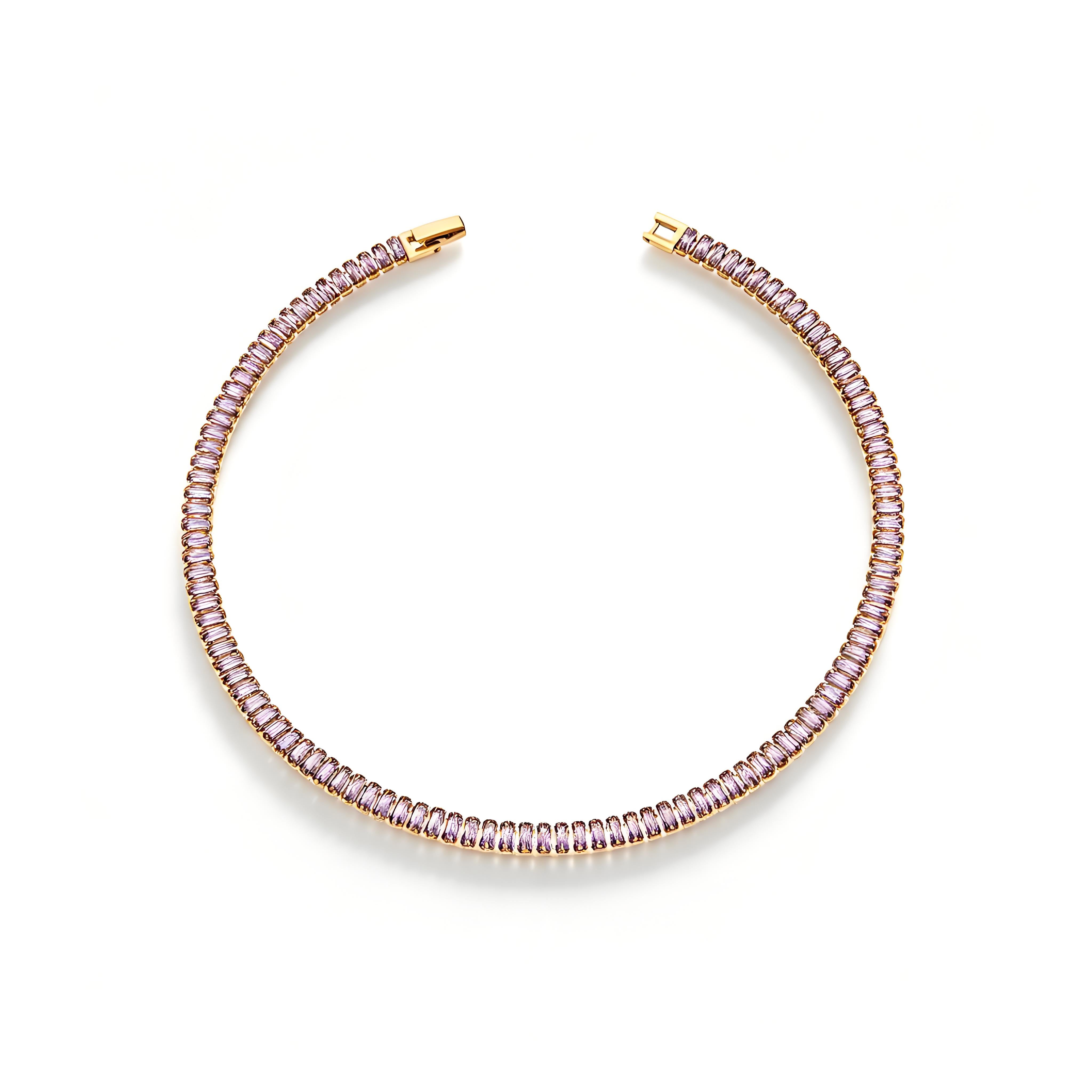 Baguette Gleam Tennis Bracelet