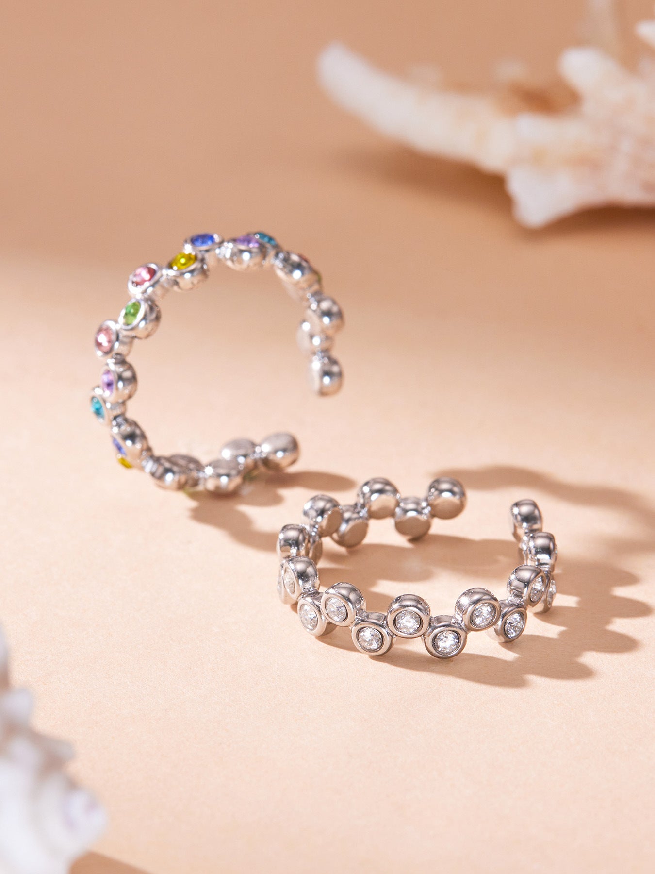 Bubble Sparkle Open Ring