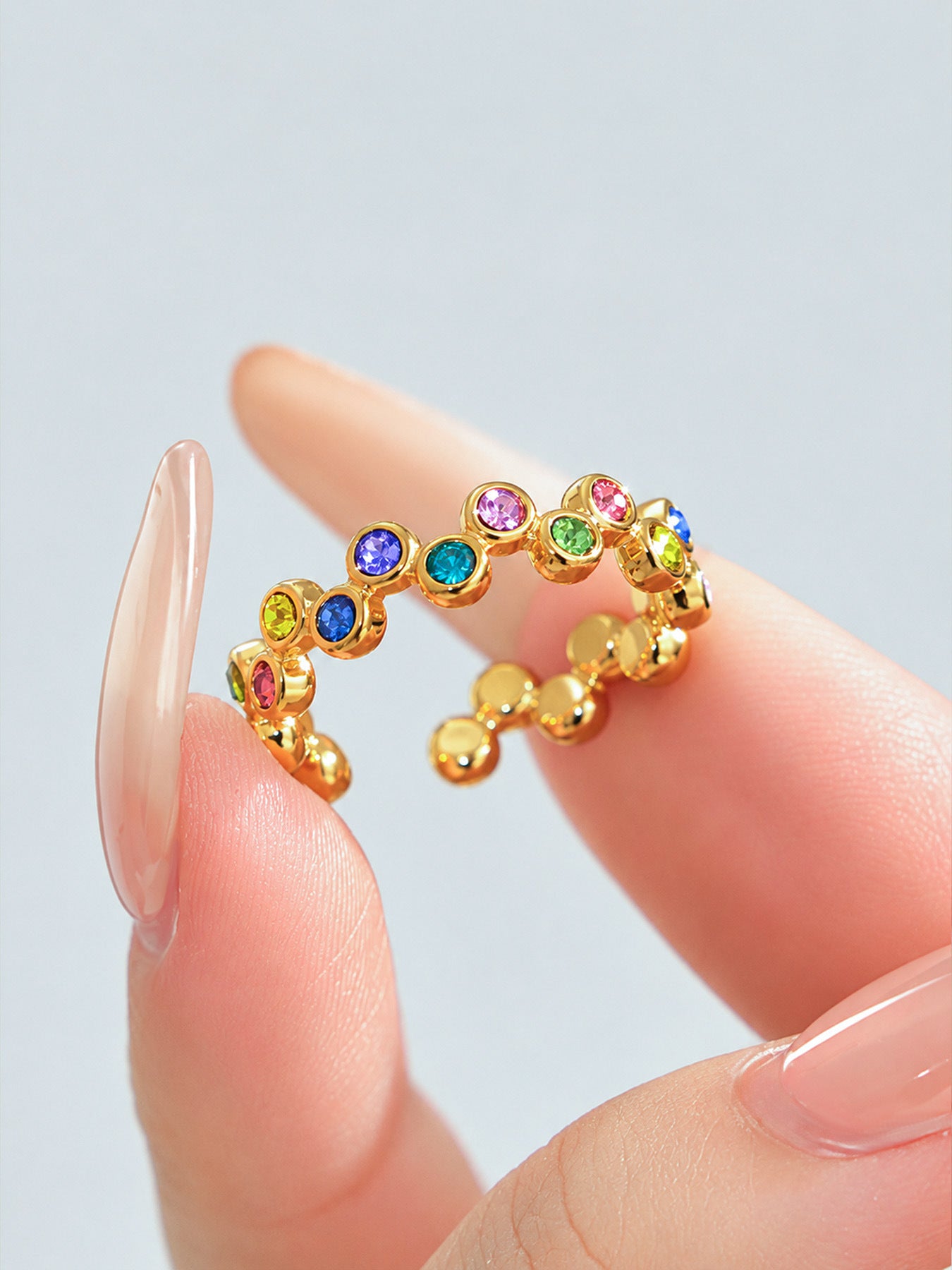Bubble Sparkle Open Ring