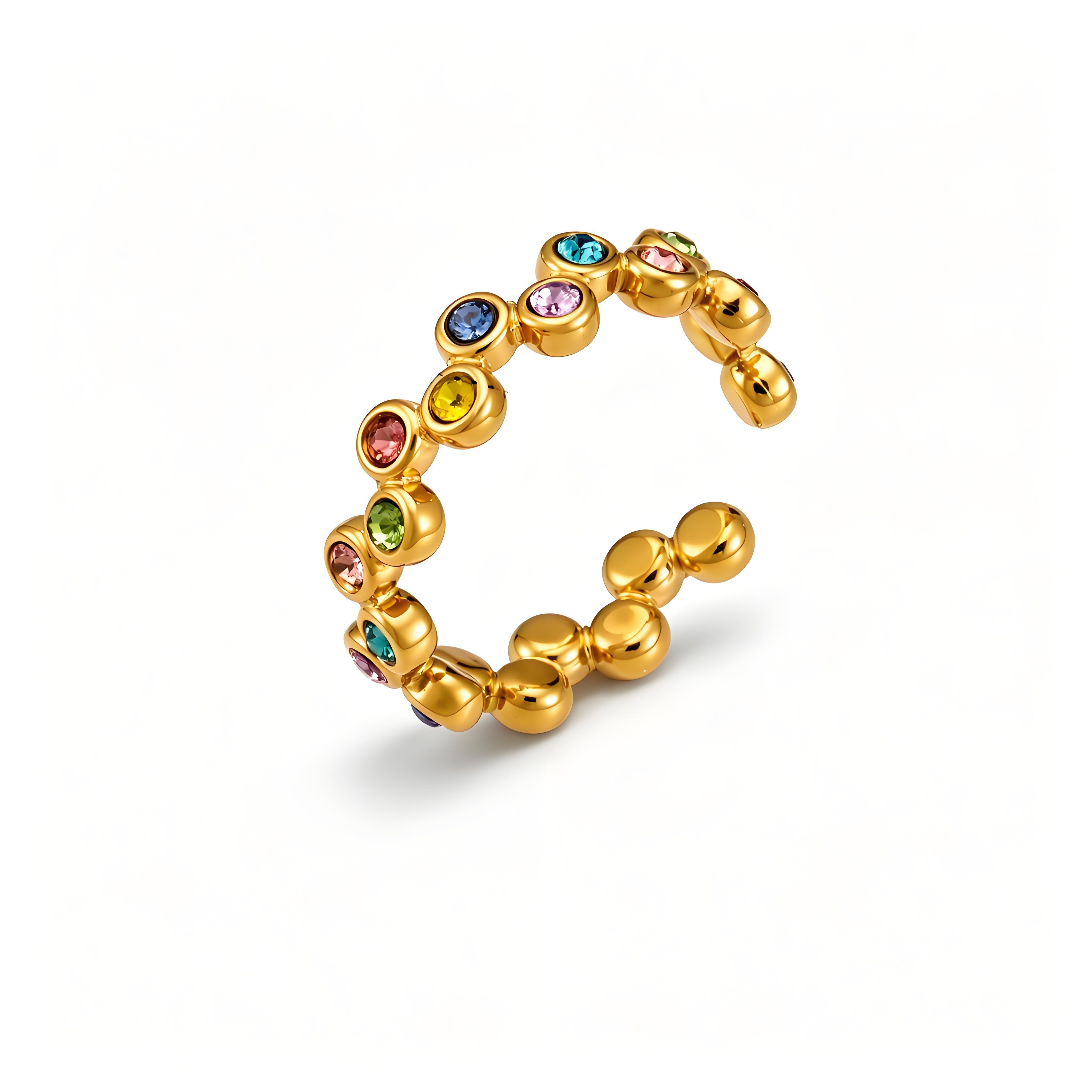 Bubble Sparkle Hoop Earrings