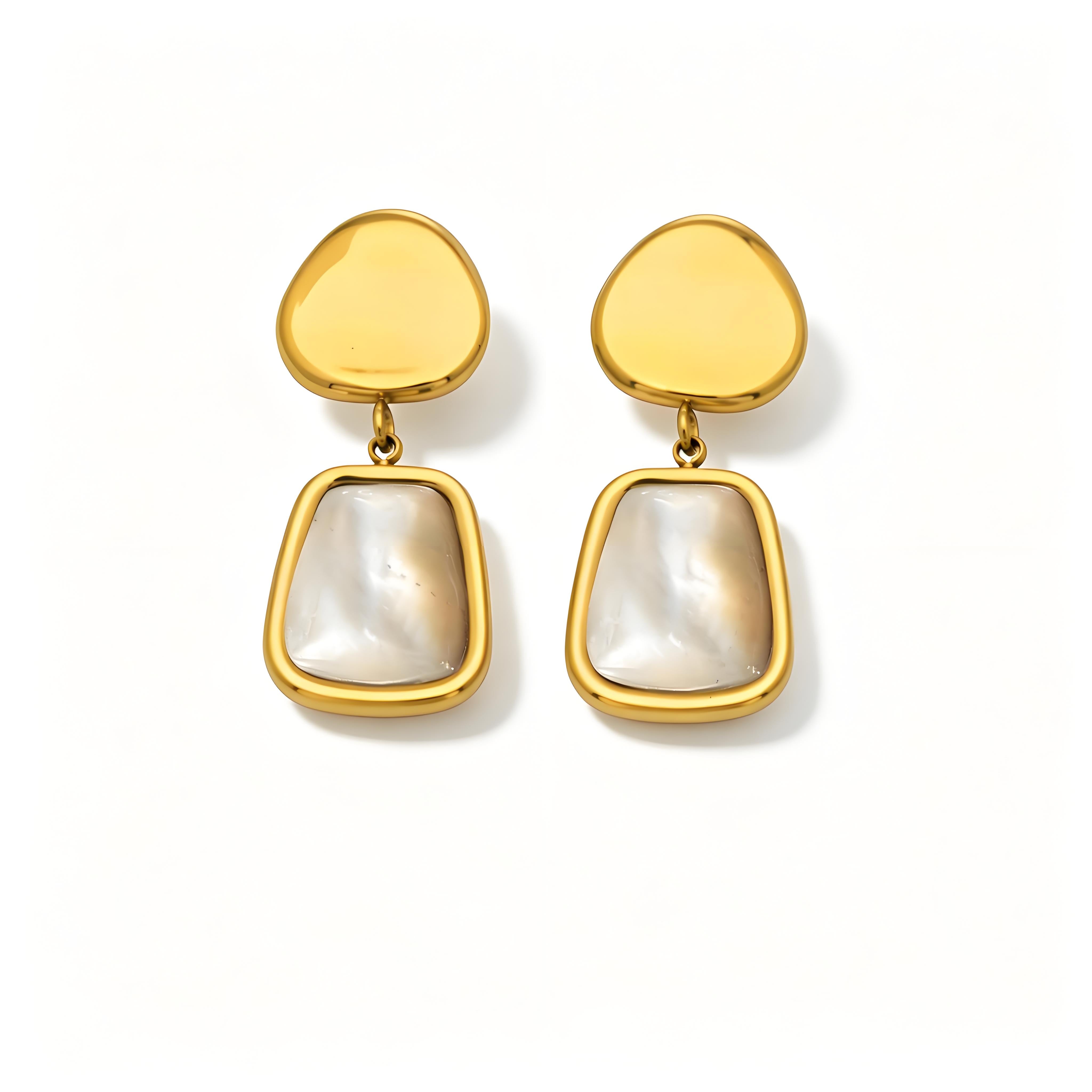 Shell Drift MOP Drop Earrings