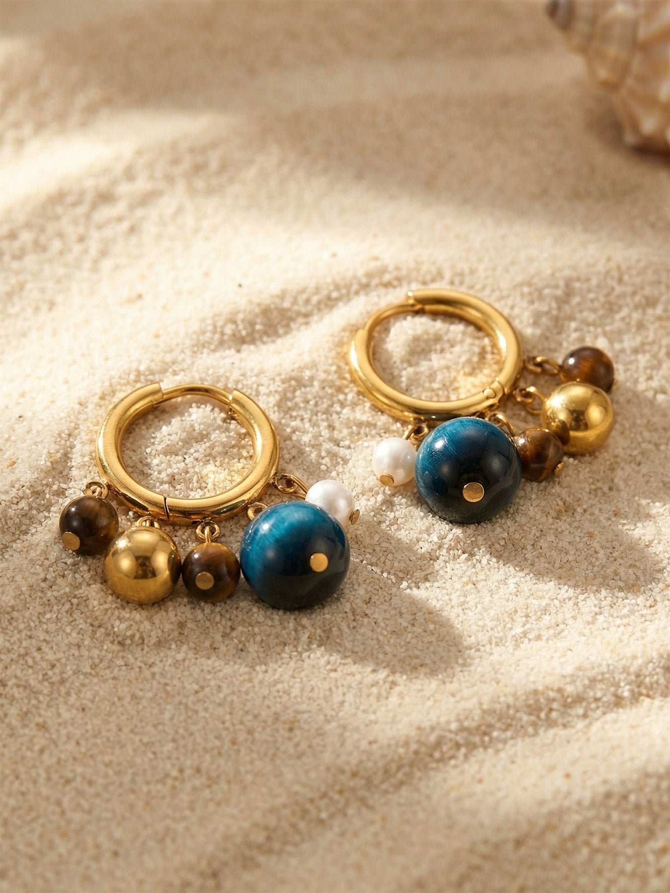 Terra Bead Drop Earrings
